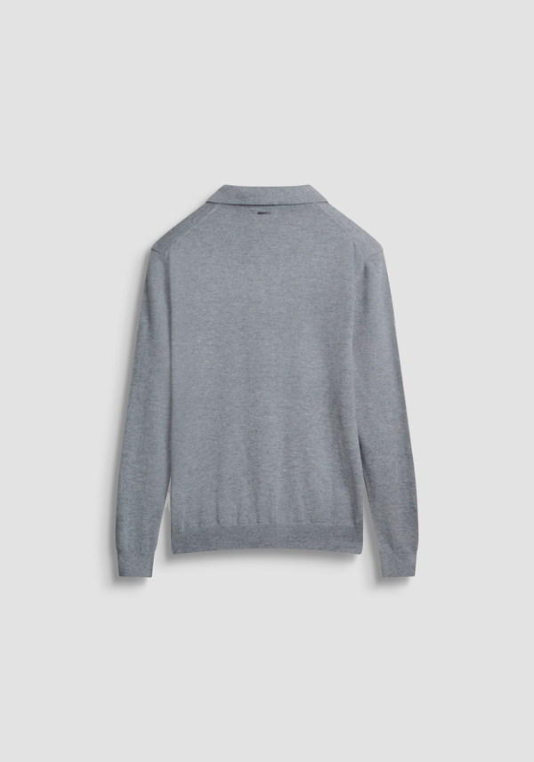 REGULAR FIT WOOL AND CASHMERE BLEND SWEATER WITH COLLAR - Antony Morato Online Shop