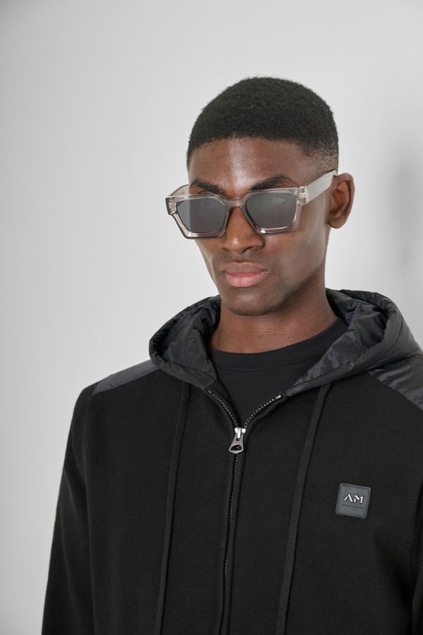 REGULAR FIT HOODIE WITH CONTRASTING INSERTS AND DUPONT SORONA ECO-PADDING - Antony Morato Online Shop