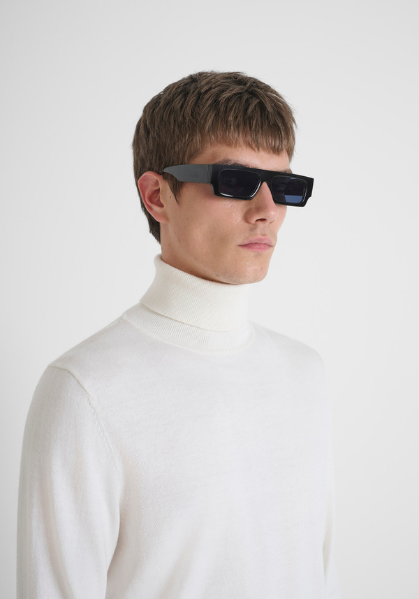 REGULAR FIT WOOL AND CASHMERE BLEND SWEATER WITH COLLAR - Antony Morato Online Shop