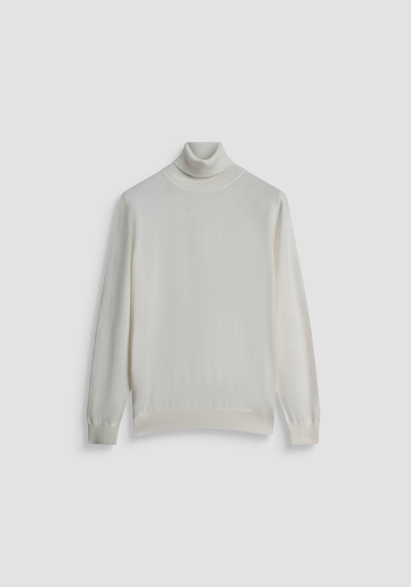 REGULAR FIT WOOL AND CASHMERE BLEND SWEATER WITH COLLAR - Antony Morato Online Shop