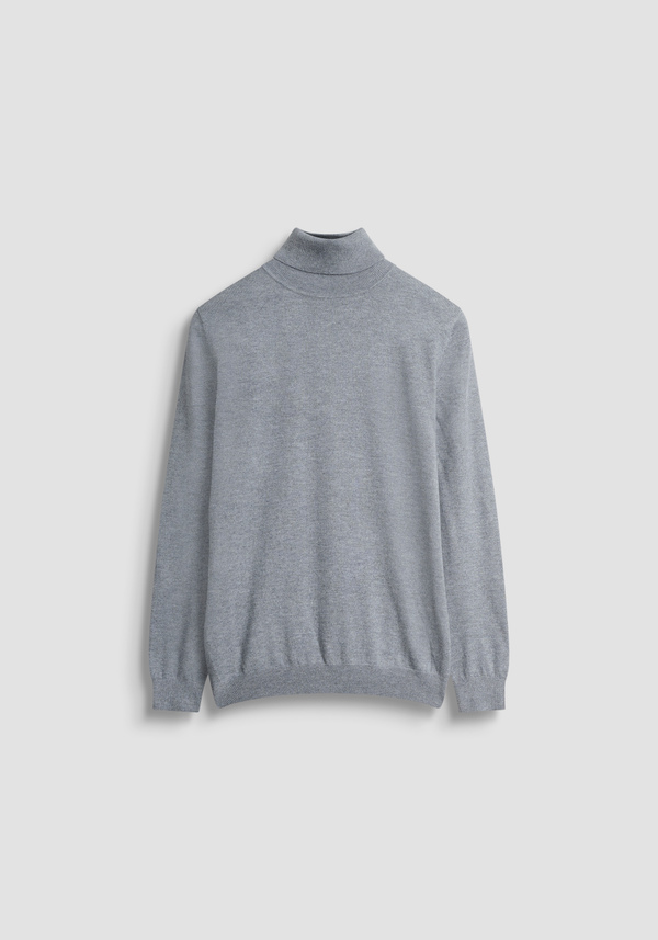 REGULAR FIT WOOL AND CASHMERE BLEND SWEATER WITH COLLAR - Antony Morato Online Shop