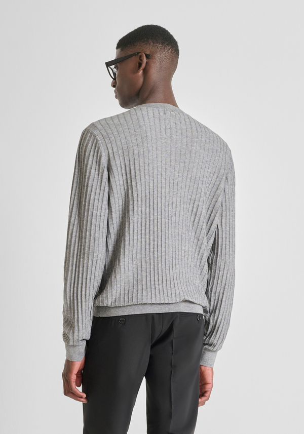 REGULAR FIT SWEATER IN WOOL BLEND - Antony Morato Online Shop