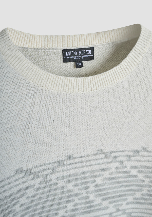 REGULAR FIT WOOL-MOHAIR BLEND SWEATER - Antony Morato Online Shop