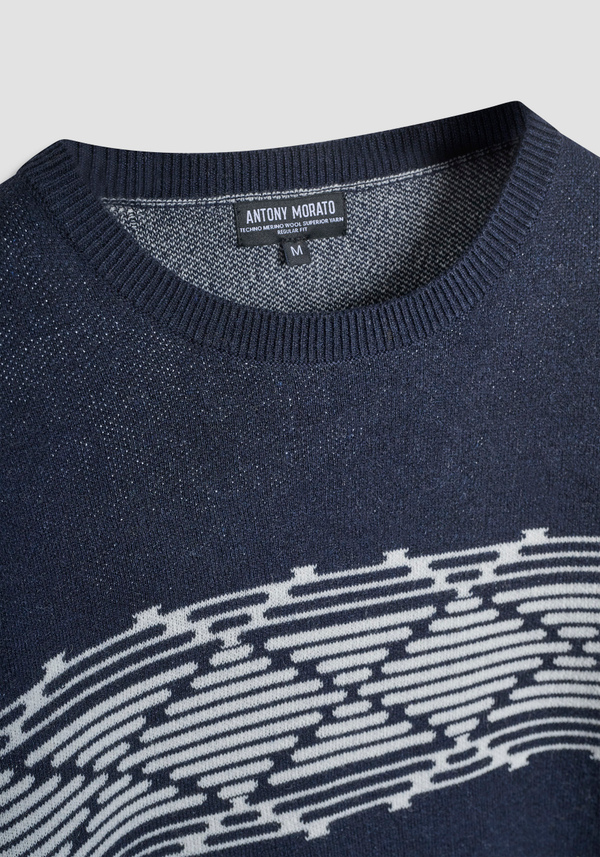 REGULAR FIT WOOL-MOHAIR BLEND SWEATER - Antony Morato Online Shop