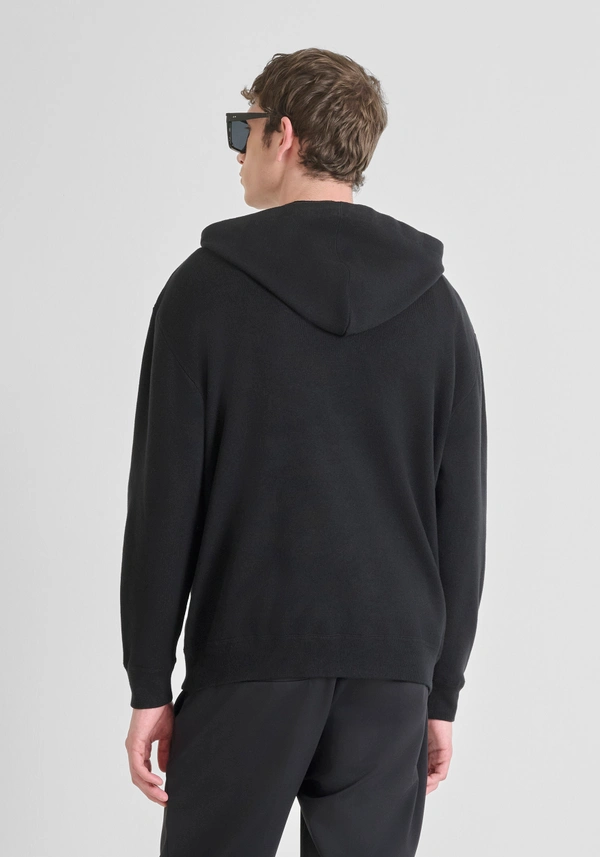 RELAXED FIT COTTON BLEND HOODIE SOFT TOUCH - Antony Morato Online Shop