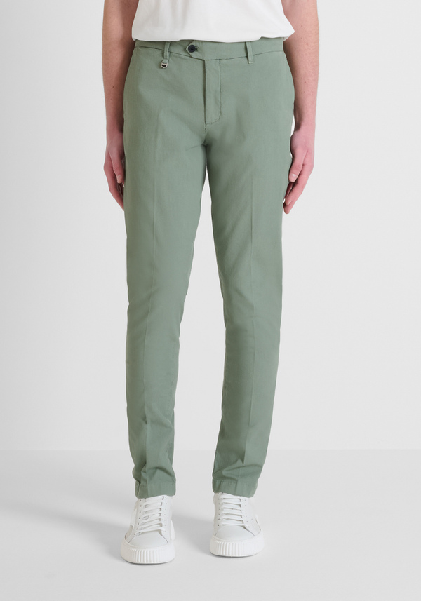 "BRYAN" STRETCH COTTON SKINNY FIT TROUSERS - Antony Morato Online Shop