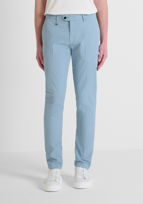 "BRYAN" STRETCH COTTON SKINNY FIT TROUSERS - Antony Morato Online Shop