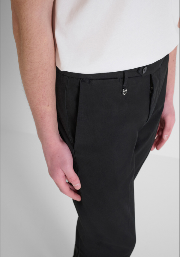 "BRYAN" STRETCH COTTON SKINNY FIT TROUSERS - Antony Morato Online Shop