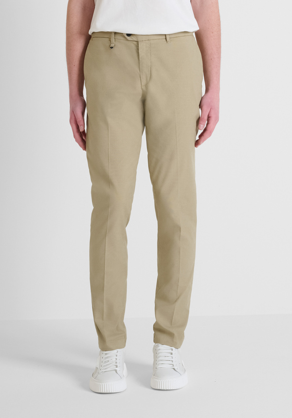 "BRYAN" SKINNY FIT STRETCH COTTON TROUSERS - Antony Morato Online Shop