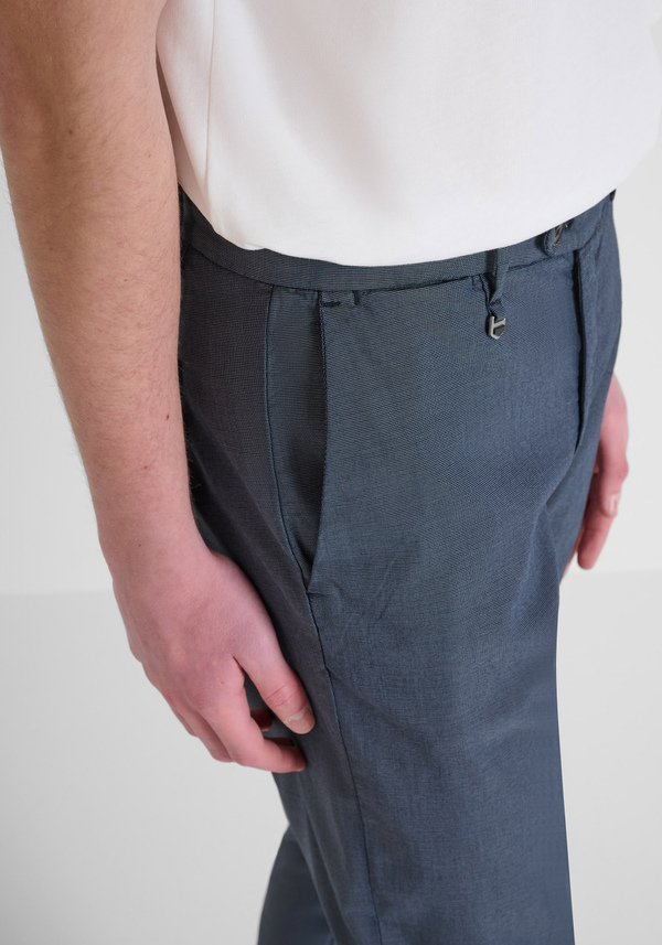 "BRYAN" SKINNY FIT STRETCH COTTON TROUSERS - Antony Morato Online Shop