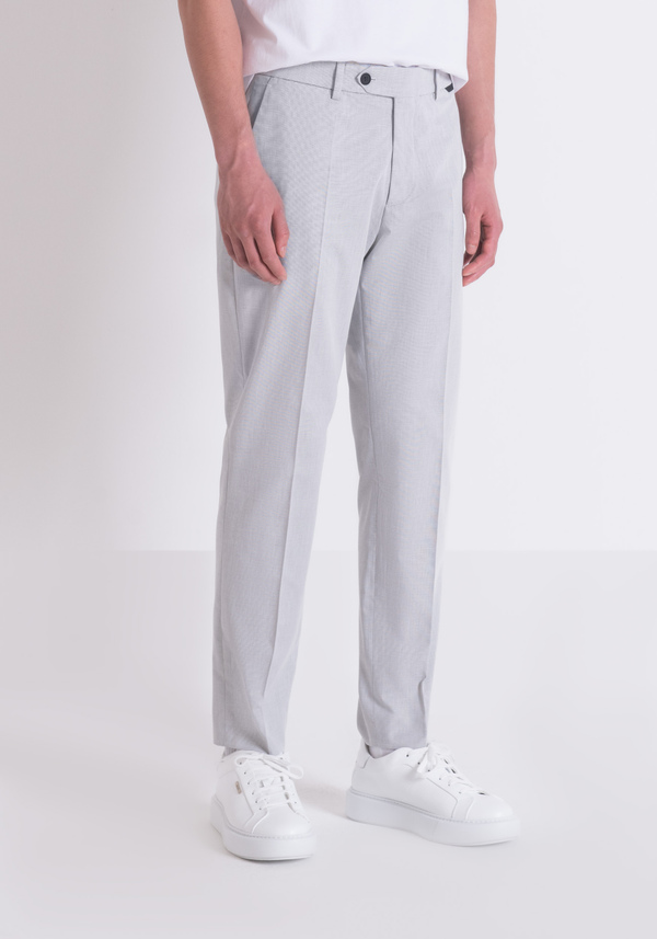 ARMORED COTTON BLEND SLIM FIT PANTS "MARK" - Antony Morato Online Shop