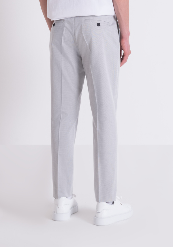 ARMORED COTTON BLEND SLIM FIT PANTS "MARK" - Antony Morato Online Shop