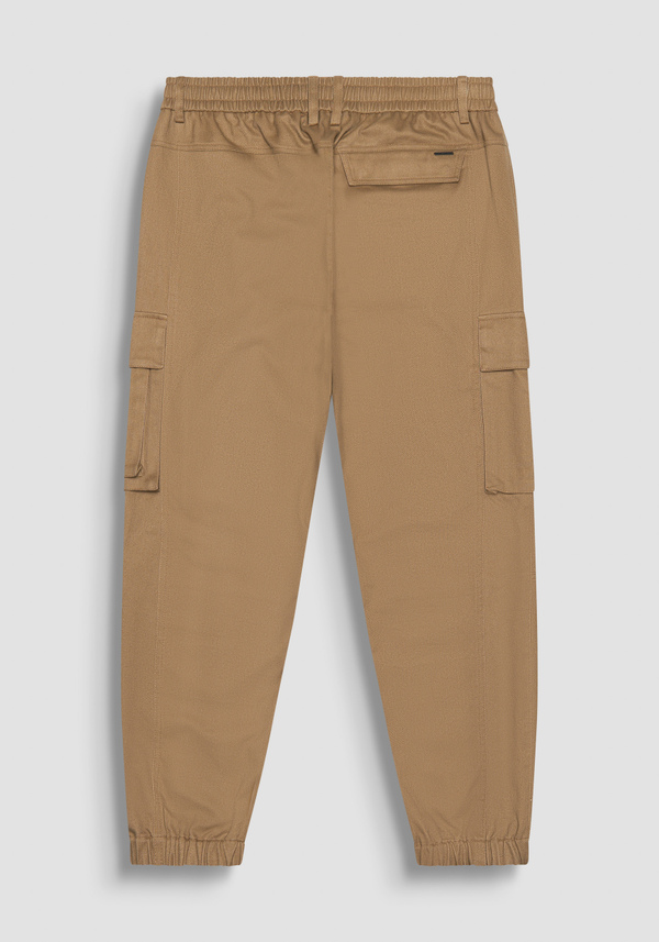 CARGOHOSE „DYLAN“ REGULAR FIT BEIGE AUS VISKOSE-MISCHGEWEBE - Antony Morato Online Shop