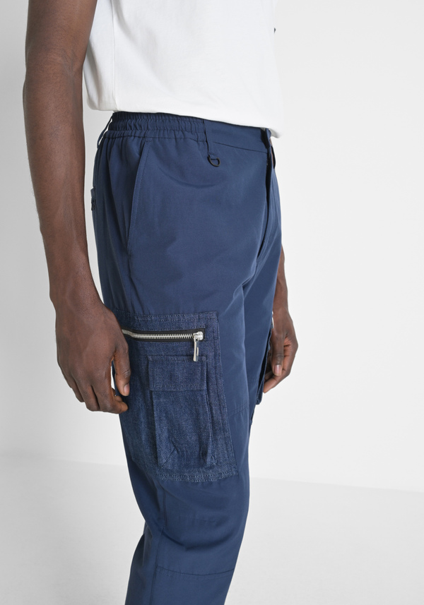 "LARRY" REGULAR FIT TROUSERS IN WATERPROOF COTTON BLEND - Antony Morato Online Shop