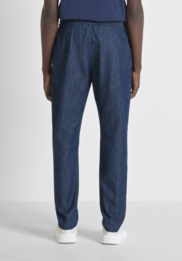 "ELIAS" REGULAR FIT DENIM TROUSERS WITH ZIPPED POCKETS - Antony Morato Online Shop