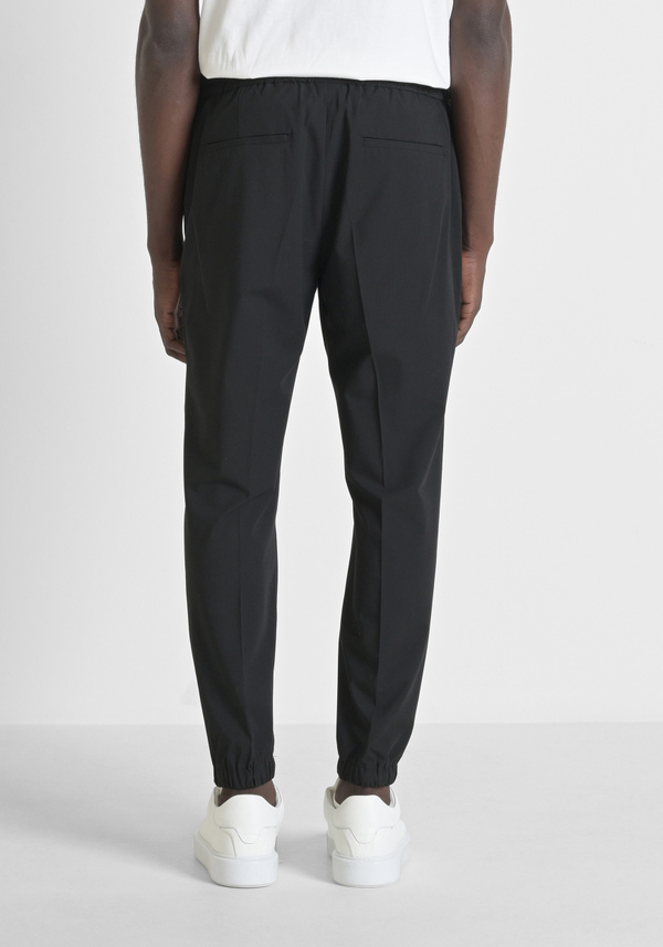 "NATE" REGULAR FIT TROUSERS IN ELASTIC VISCOSE BLEND - Antony Morato Online Shop