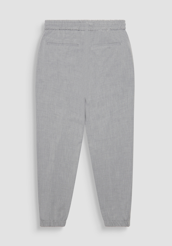 "NATE" REGULAR FIT TROUSERS IN ELASTIC VISCOSE BLEND - Antony Morato Online Shop