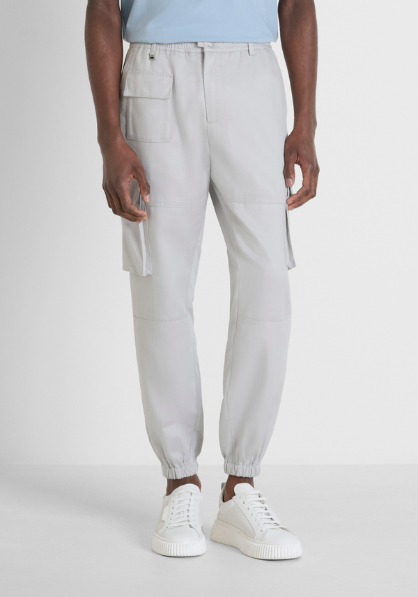 "DYLAN" REGULAR FIT COTTON BLEND CARGO TROUSERS - Antony Morato Online Shop