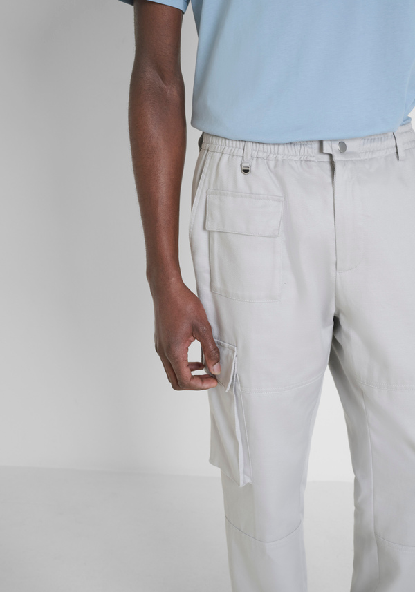 "DYLAN" REGULAR FIT COTTON BLEND CARGO TROUSERS - Antony Morato Online Shop