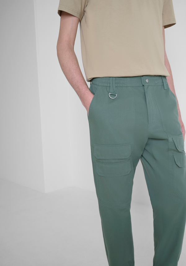 "GLEN" COTTON BLEND REGULAR FIT CARGO TROUSERS - Antony Morato Online Shop
