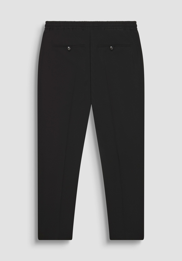 "NEIL" VISCOSE BLEND REGULAR FIT TROUSERS WITH DRAWSTRING - Antony Morato Online Shop