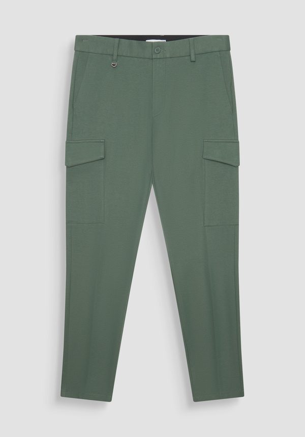 "BJORN" COTTON BLEND SKINNY FIT TROUSERS WITH LARGE POCKETS - Antony Morato Online Shop