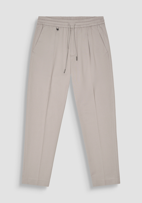 REGULAR FIT "NEIL" TROUSERS IN TWILL STRETCH VISCOSE BLEND - Antony Morato Online Shop