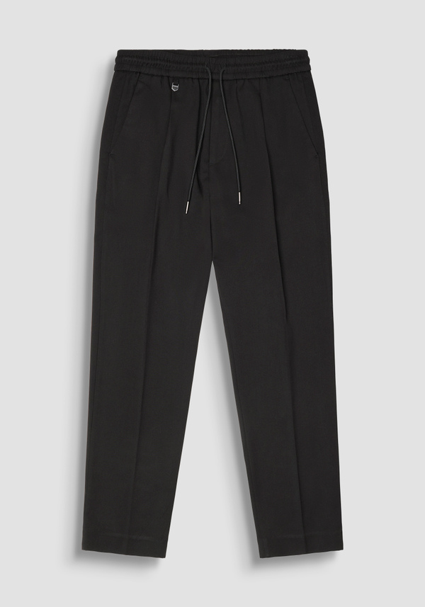 REGULAR FIT "NEIL" TROUSERS IN TWILL STRETCH VISCOSE BLEND - Antony Morato Online Shop