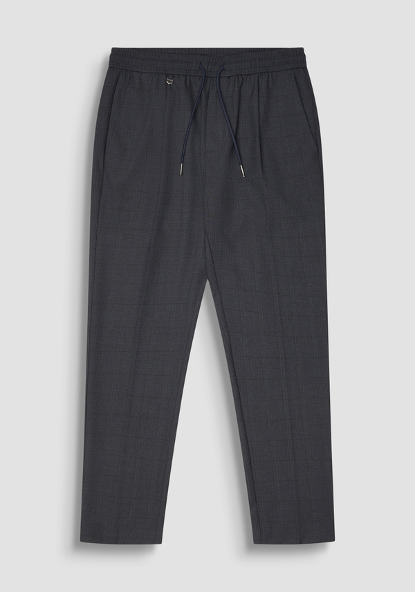 PANTALONES REGULAR FIT «NEIL» EN MEZCLA DE VISCOSA ELÁSTICA CON MOTIVO - Antony Morato Online Shop