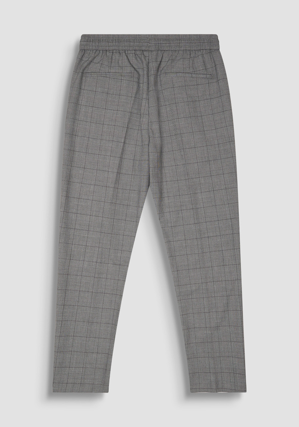 PANTALONES REGULAR FIT «NEIL» EN MEZCLA DE VISCOSA ELÁSTICA CON MOTIVO - Antony Morato Online Shop