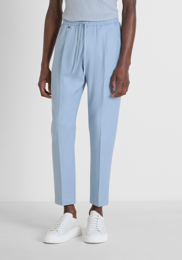 PANTALÓN REGULAR FIT «NEIL» EN MEZCLA DE LINO - Antony Morato Online Shop