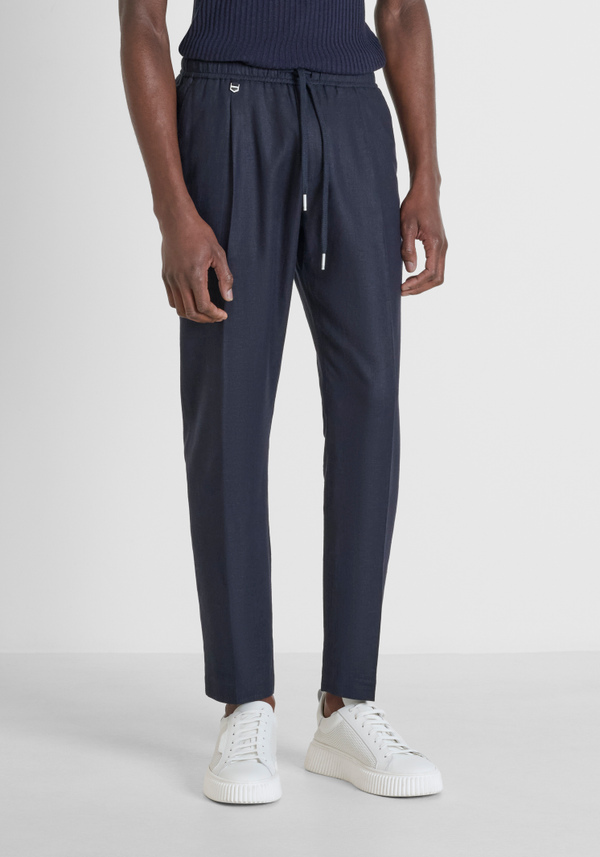 PANTALONI REGULAR FIT "NEIL" IN MISTO LINO - Antony Morato Online Shop
