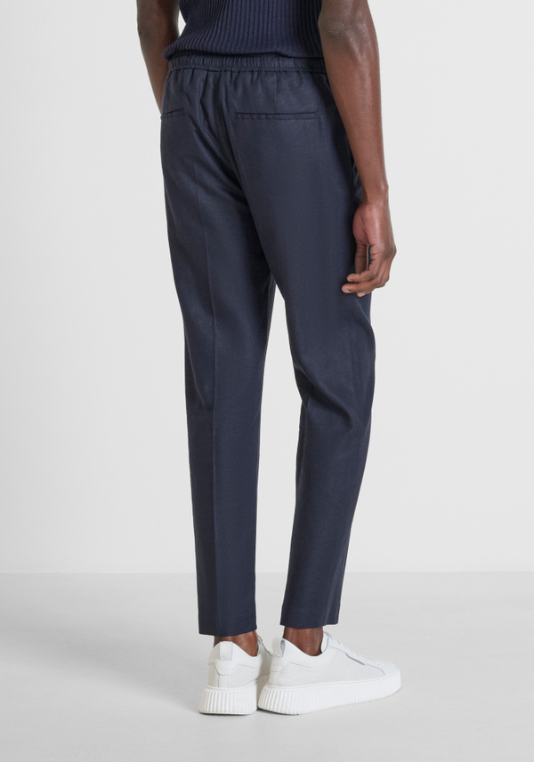 PANTALONI REGULAR FIT "NEIL" IN MISTO LINO - Antony Morato Online Shop