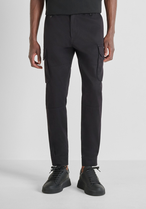 REGULAR FIT "ELTON" CARGO STYLE TROUSERS IN COTTON BLEND - Antony Morato Online Shop