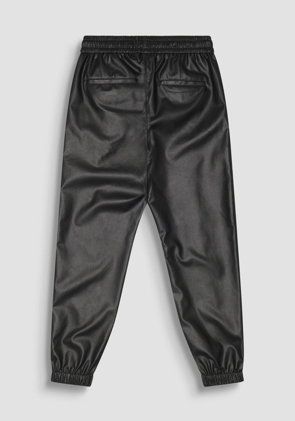 REGULAR FIT "NATE" TROUSERS IN IMITATION LEATHER - Antony Morato Online Shop