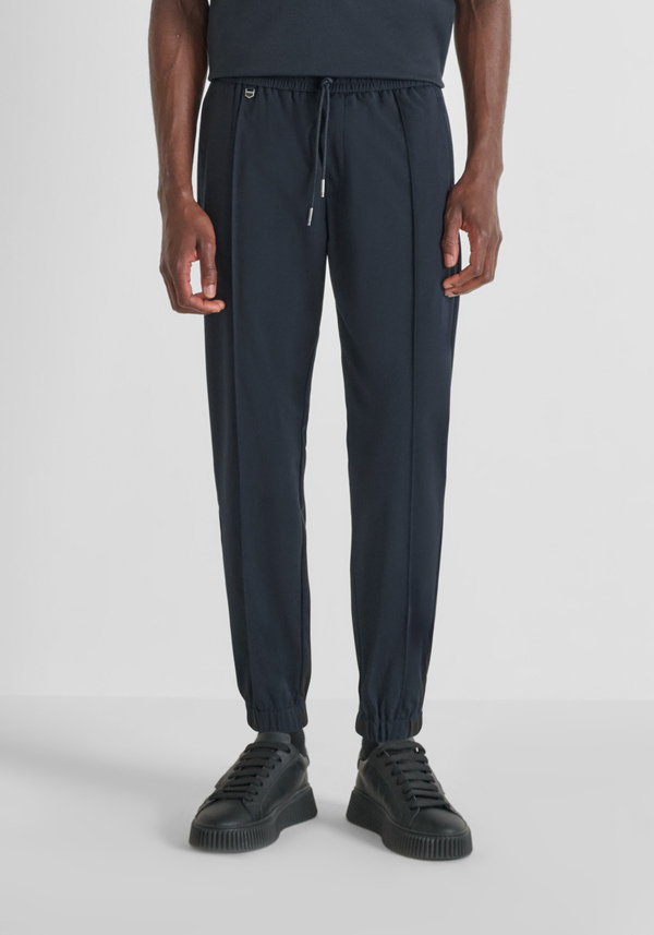 REGULAR FIT "NATE" TROUSERS IN STRETCH VISCOSE BLEND - Antony Morato Online Shop