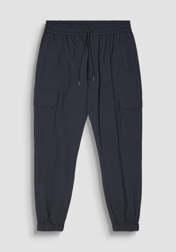REGULAR FIT "EDWARD" TROUSERS IN STRETCH VISCOSE - Antony Morato Online Shop