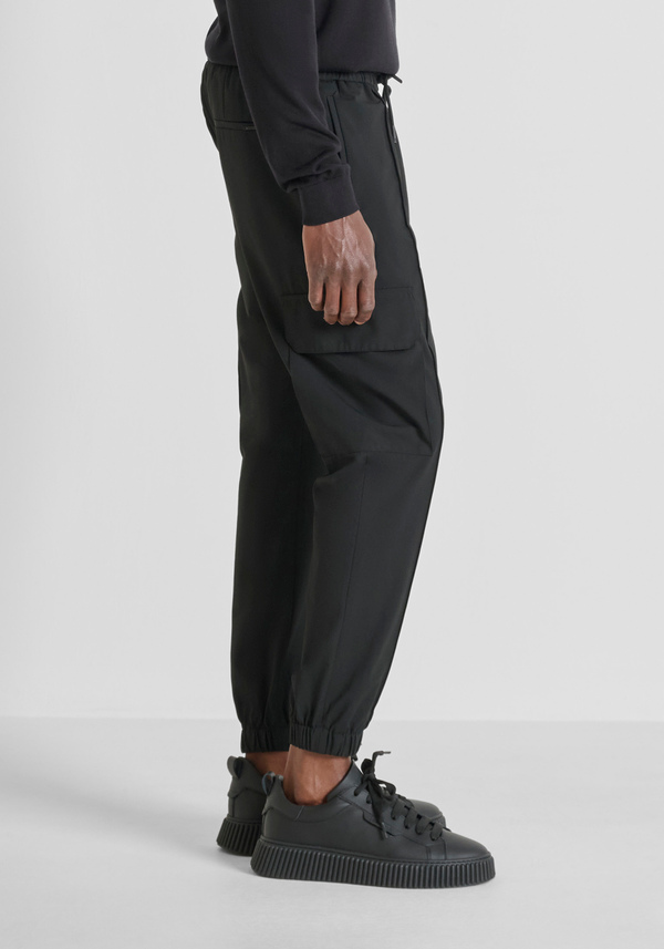 REGULAR FIT "EDWARD" TROUSERS IN STRETCH VISCOSE - Antony Morato Online Shop