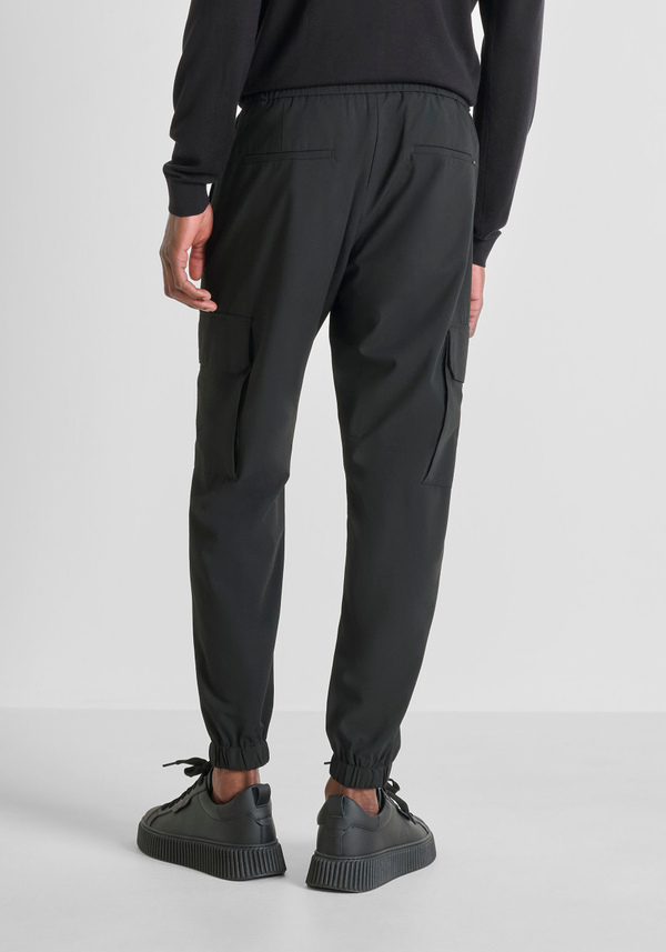 REGULAR FIT "EDWARD" TROUSERS IN STRETCH VISCOSE - Antony Morato Online Shop