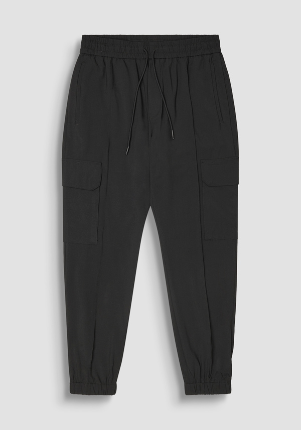 REGULAR FIT "EDWARD" TROUSERS IN STRETCH VISCOSE - Antony Morato Online Shop
