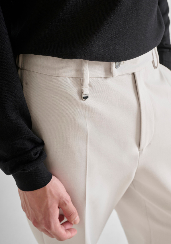"EVAN" RELAXED FIT TROUSERS WOOL BLEND - Antony Morato Online Shop
