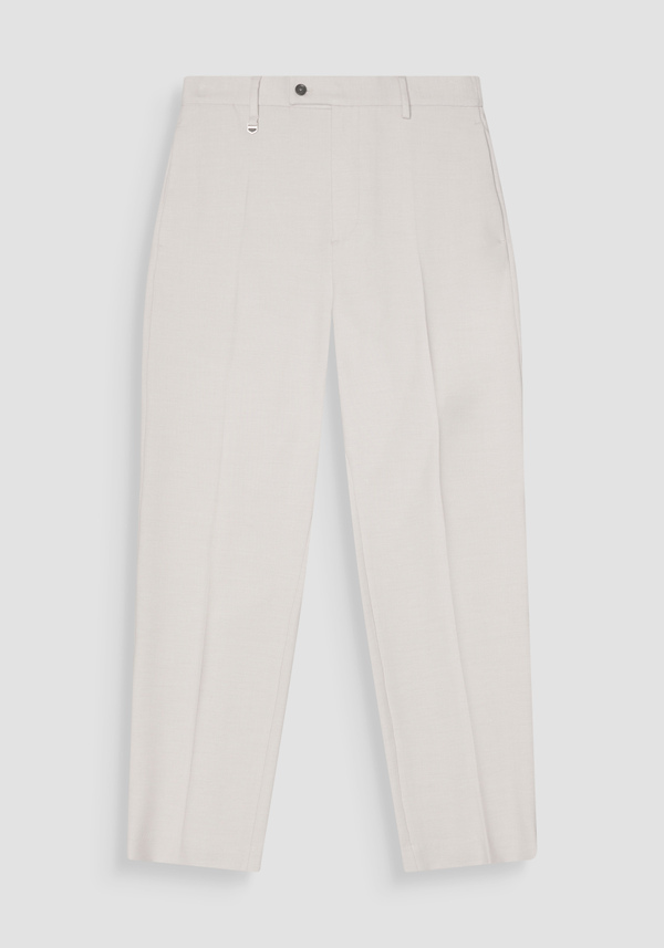 "EVAN" RELAXED FIT TROUSERS WOOL BLEND - Antony Morato Online Shop