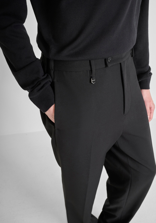 "EVAN" RELAXED FIT TROUSERS WOOL BLEND - Antony Morato Online Shop