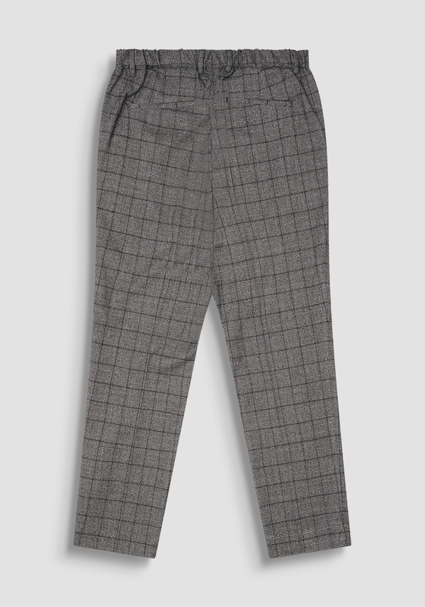 PANTALONES RELAXED FIT «EVAN» MEZCLA DE VISCOSA CON ESTAMPADO - Antony Morato Online Shop
