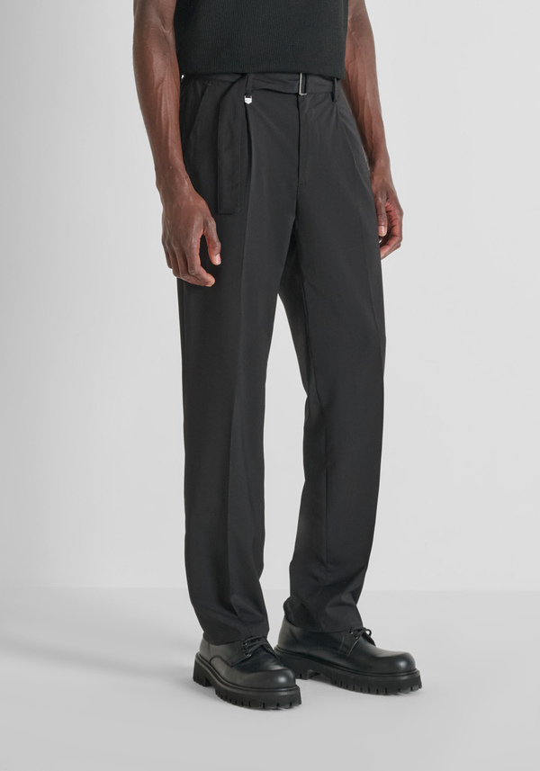 RELAXED FIT "ALAN" TROUSERS IN STRETCH VISCOSE BLEND - Antony Morato Online Shop