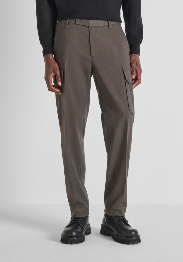 REGULAR FIT TROUSERS "MAX" STRETCH VISCOSE - Antony Morato Online Shop