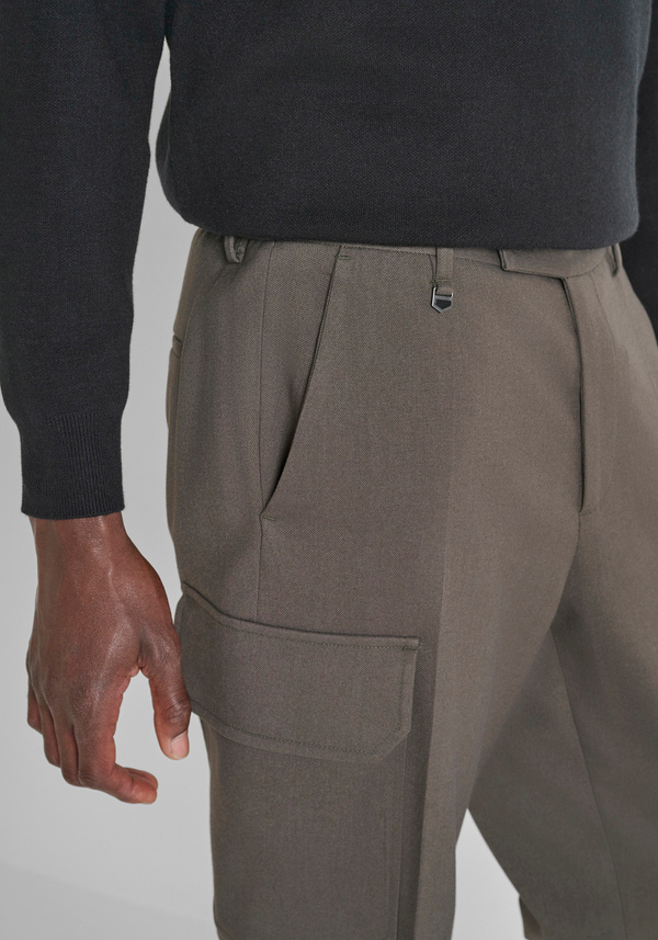 REGULAR FIT TROUSERS "MAX" STRETCH VISCOSE - Antony Morato Online Shop