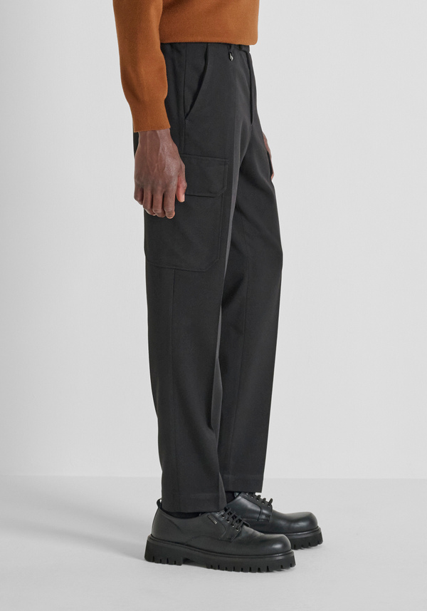 REGULAR FIT TROUSERS "MAX" STRETCH VISCOSE - Antony Morato Online Shop