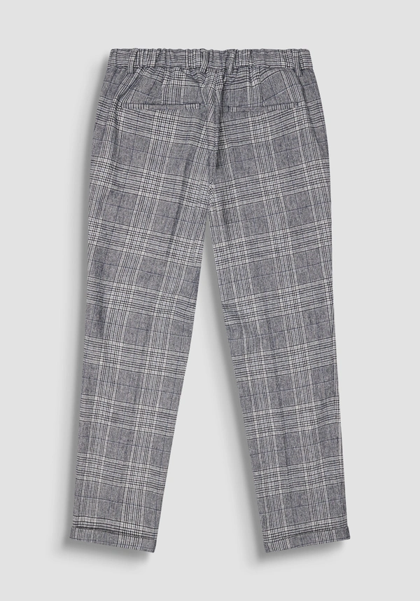 REGULAR FIT TROUSERS "WILL" WOOL BLEND WITH PATTERN - Antony Morato Online Shop