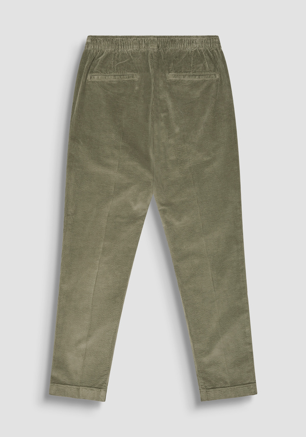 SLIM FIT TROUSERS "SALEM" IN STRETCH VELOUR - Antony Morato Online Shop
